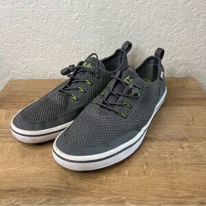Huk Mania Performance Fishing Water Gray Shoes Men's Size 8
